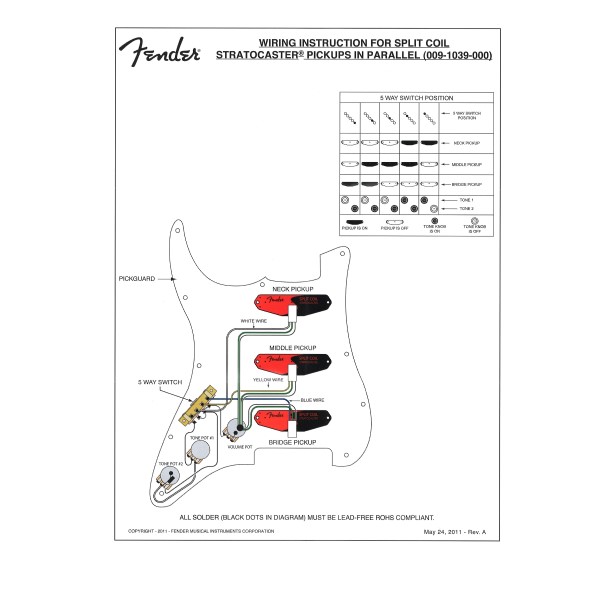 Fender Super 55 Strat Pickups, Fender Humbucker Wiring Diagram